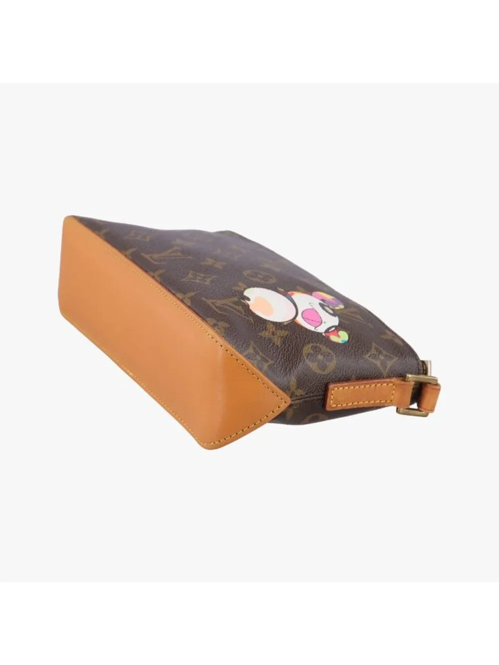 Louis Vuitton Panda Trotter Monogram Brown Multicolor Canvas Leather Shoulder